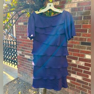 Banana Republic Amethyst Tiered Silk Mini Dress 4
